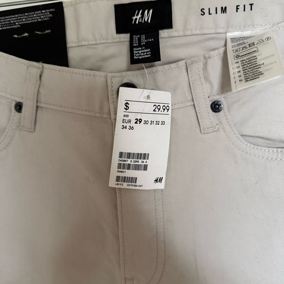 H & M Gray Slim Fit Jeans - Picture 2 of 6